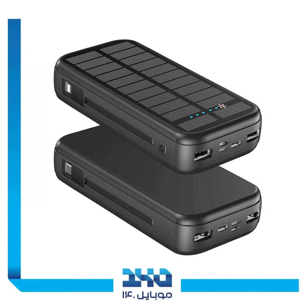 پاور بانک گرین لاین 16000 mAh مدل PD20W Solar 2