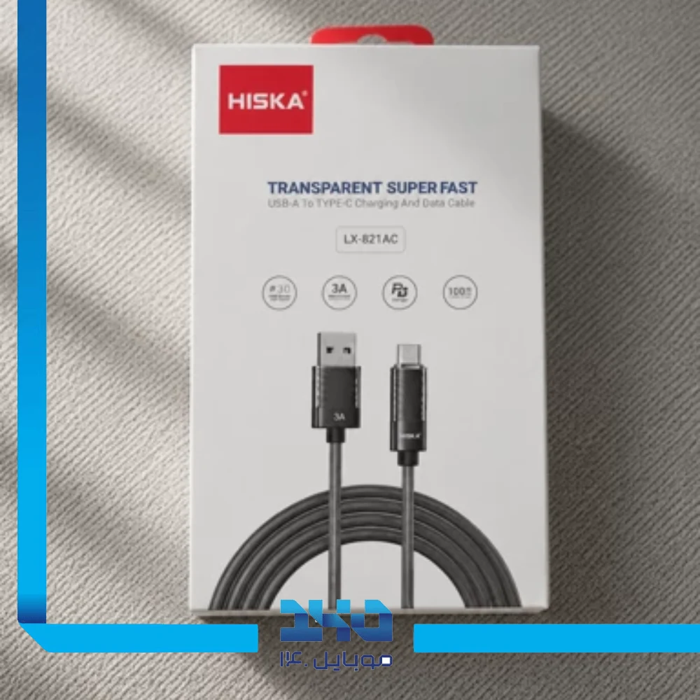 کابل شارژ USB-A به تایپ سی هیسکا مدل (LX-821AC) طول 1 متر