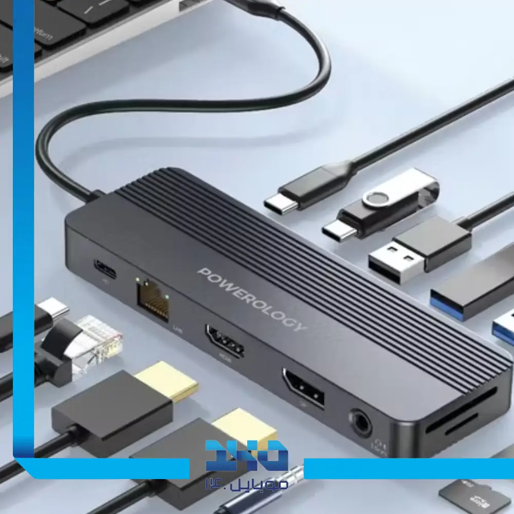 هاب 12 در 1 USB-C پاورولوژی مدل PWYSTC8721