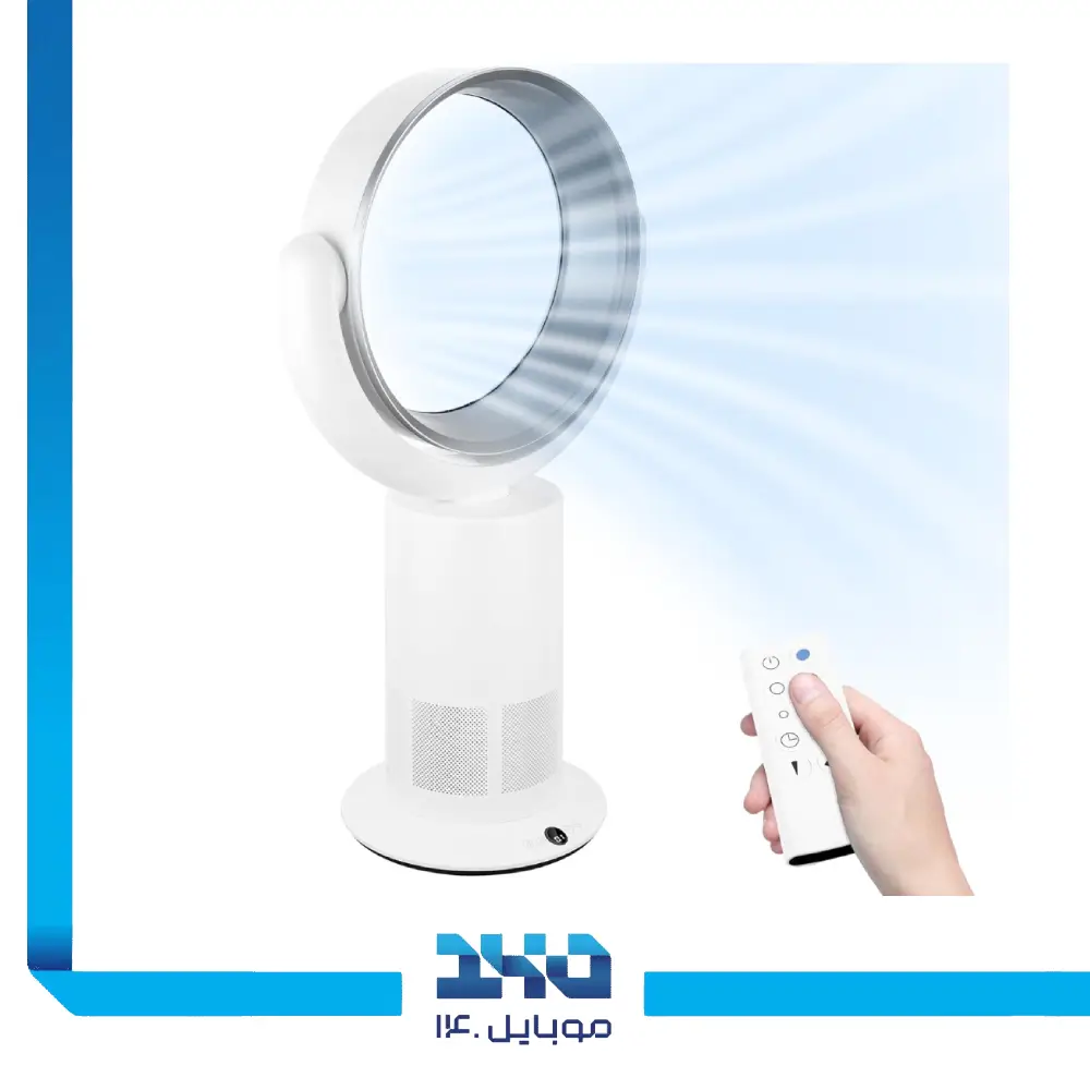 پنکه رو میزی گرین لاین مدل Air Ring Cooler Electric Bladeless GNARCOOLRWH