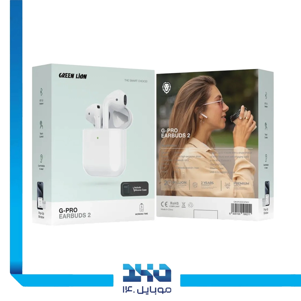 هندزفری بی سیم گرین لاین مدل G-Pro Earbuds 2
