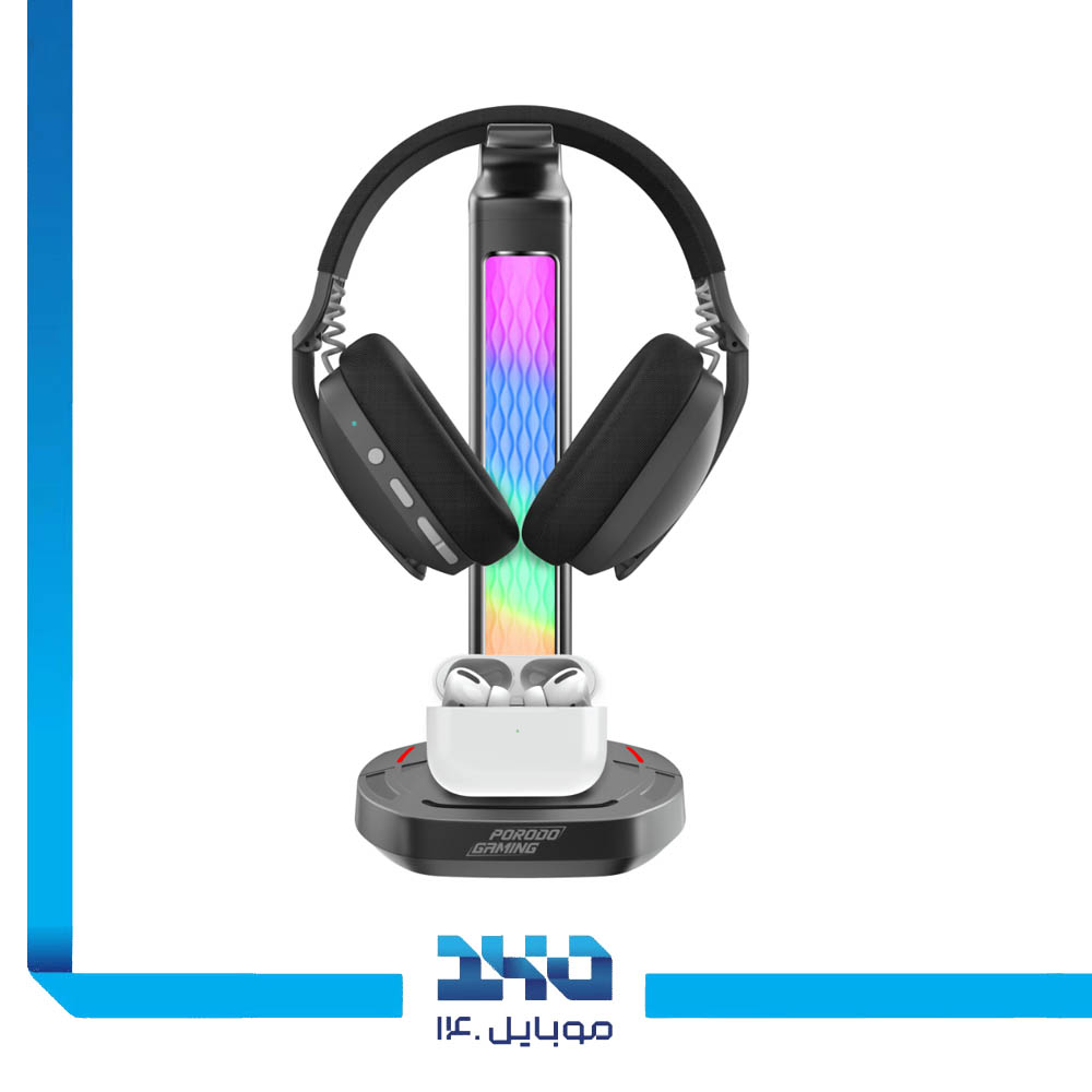 استند هدفون گیمینگ پرودو با شارژ بی‌سیم مدل (PDX527)