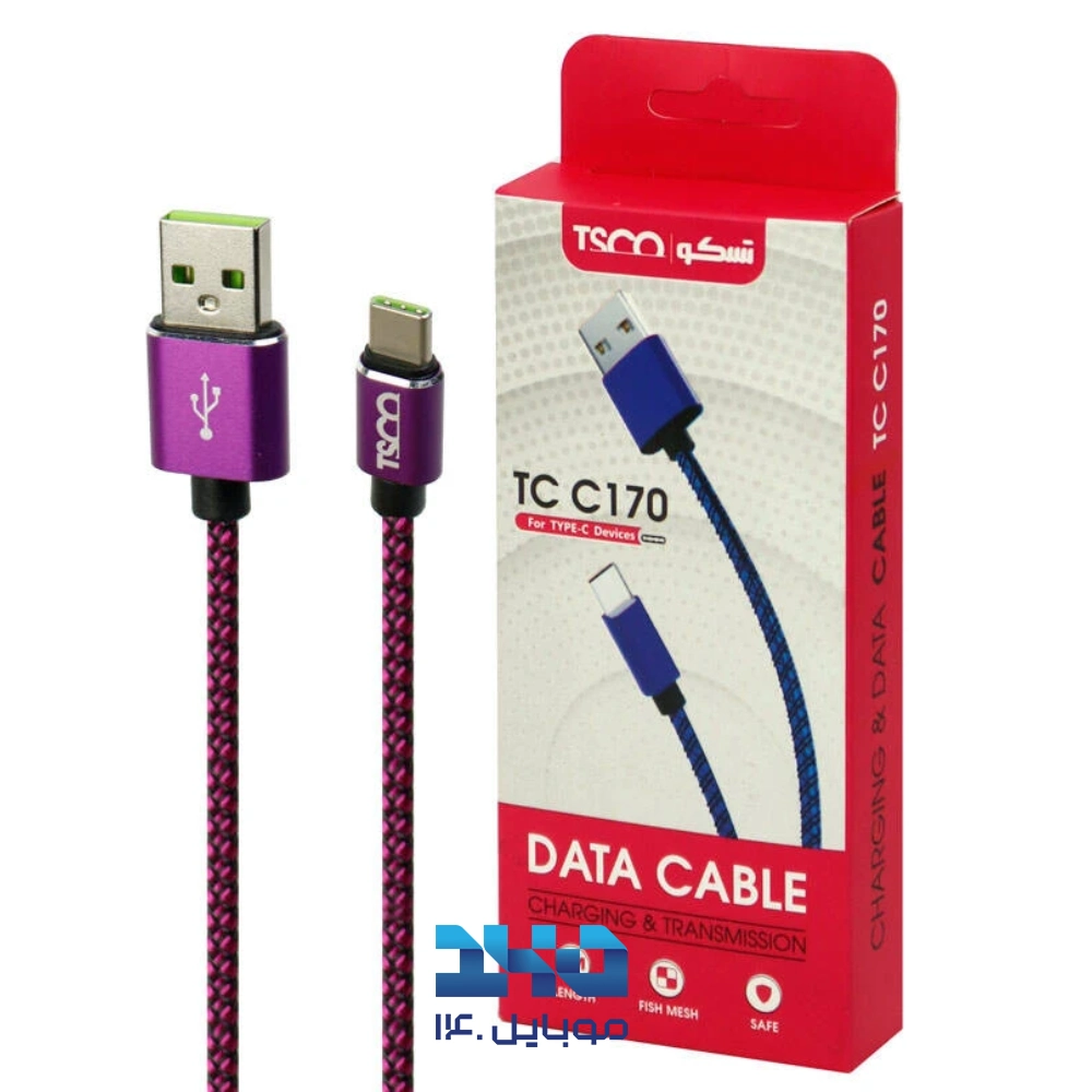 کابل شارژ و دیتا میکرو یو اس بی تسکو مدل TC A170 طول 1 متر