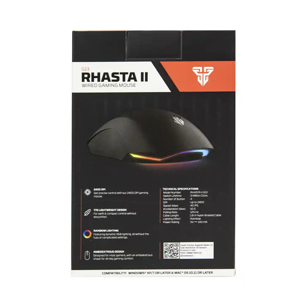 ماوس گیمینگ سیمی فن تک مدل (G13) Fantech Rhasta II