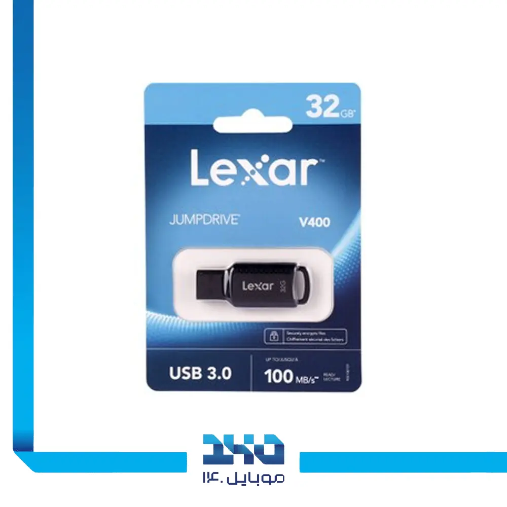 فلش مموری لکسار مدل (Jump Drive V400) ظرفیت 32 گیگابایت