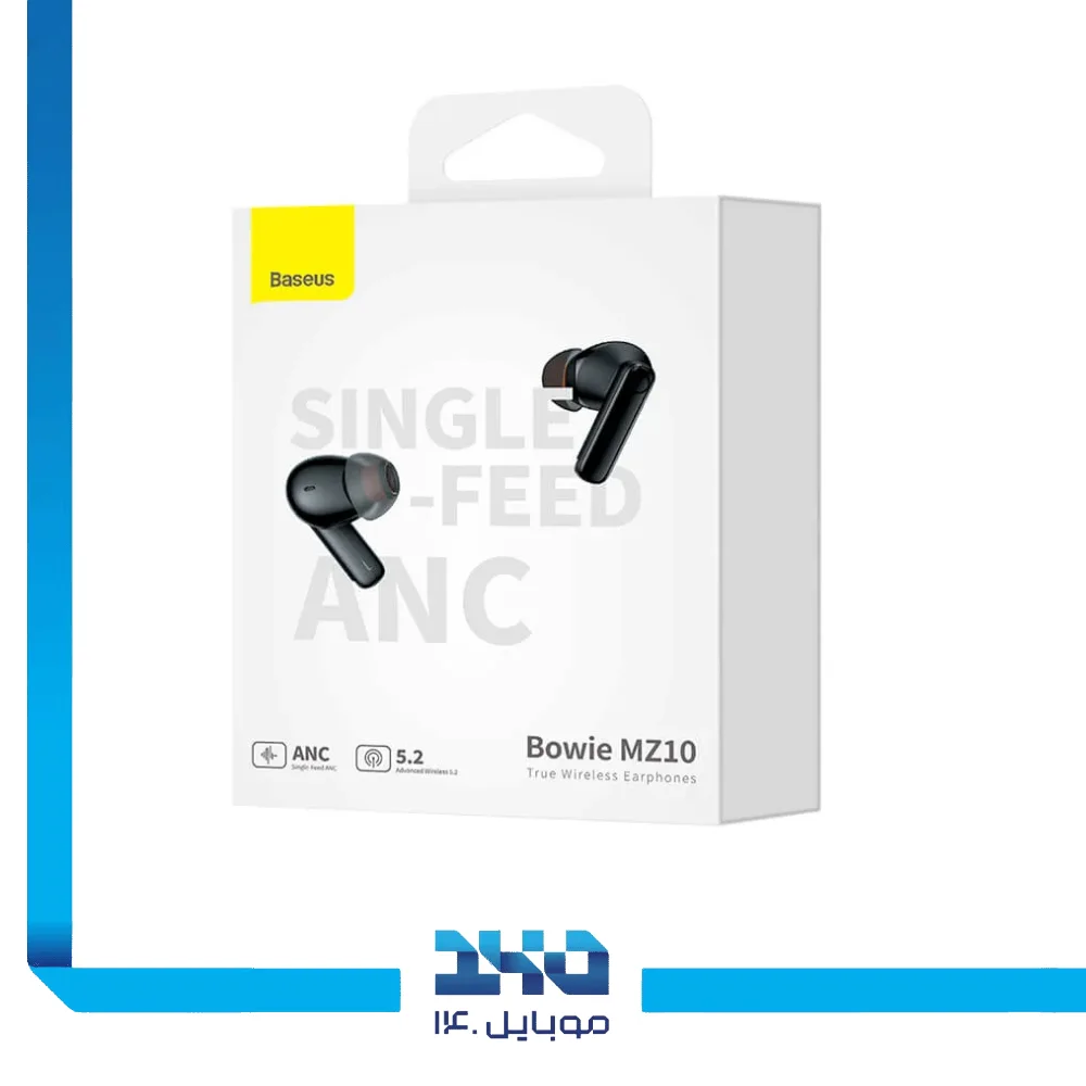 هندزفری بی‌سیم بیسوس با نویز کنسلینگ (ANC) مدل (Bowie MZ10)