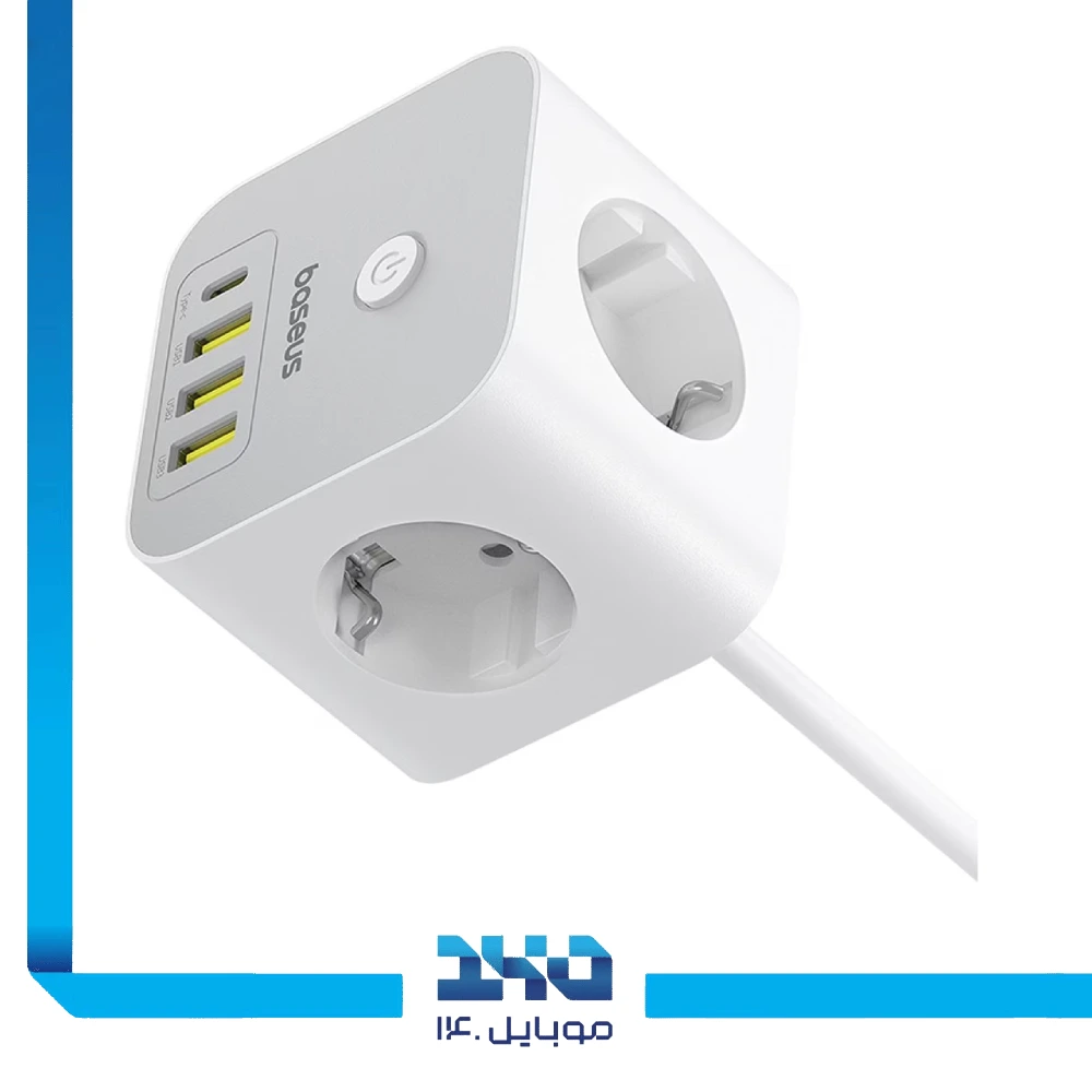 شارژر رومیزی 20 وات بیسوس مدل PowerCombo Cube