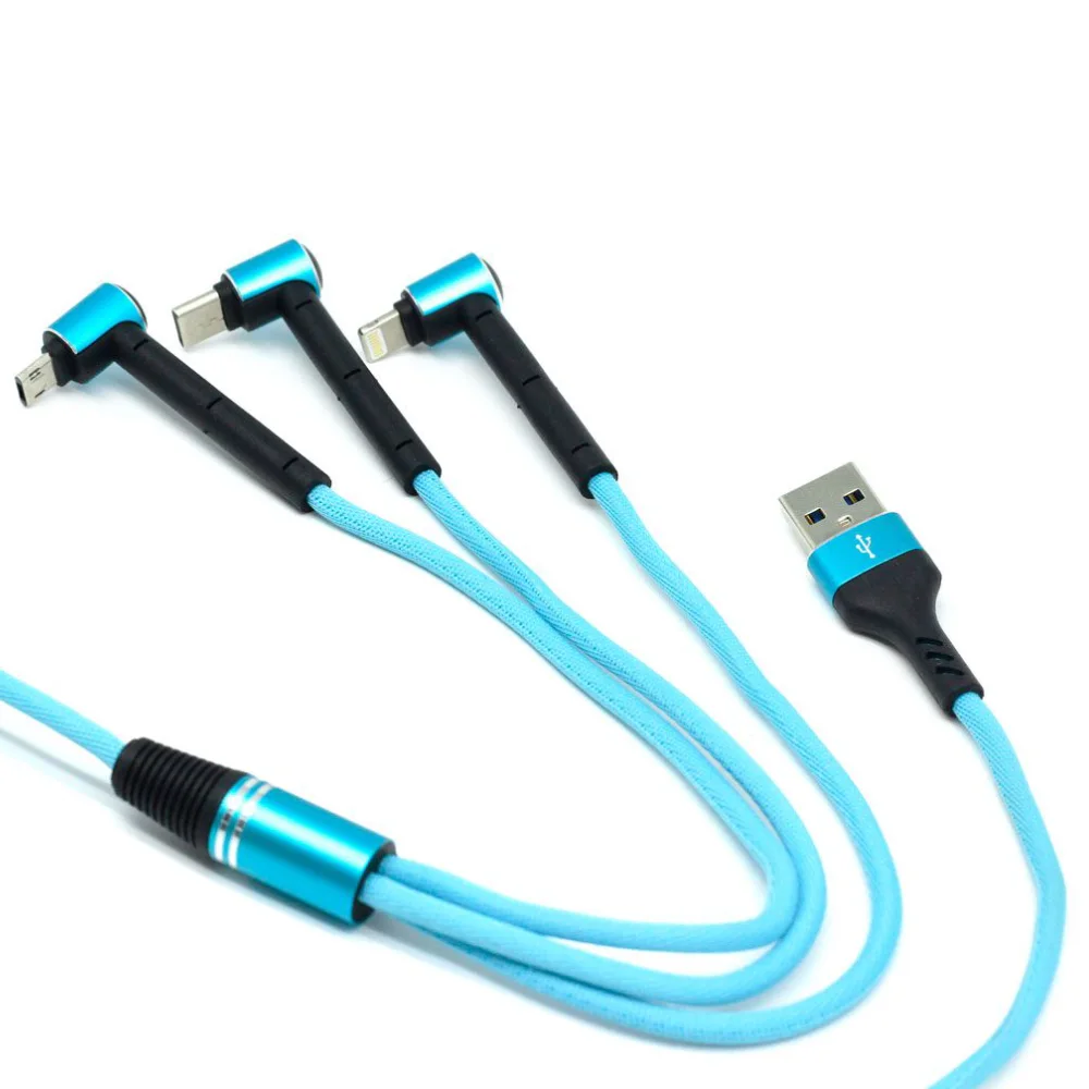 کابل تبدیل USB به MicroUSB Lightning USB-C تسکو مدل TC A100 طول 1.2 متر
