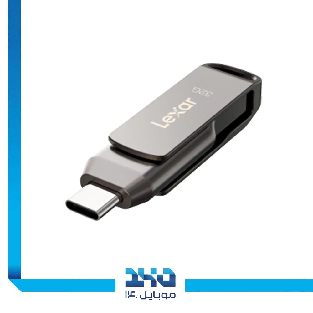 فلش مموری لکسار مدل (JumpDrive Dual Drive D400) ظرفیت 32 گیگابایت