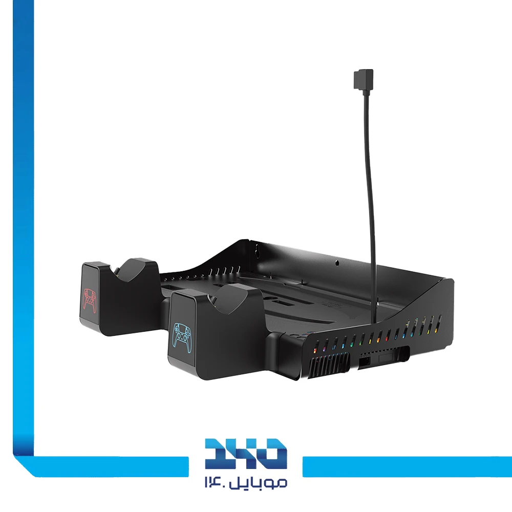 پایه شارژ دسته و فن خنککننده پلی استیشن 5 تسکو مدل LootRack (TGS18)