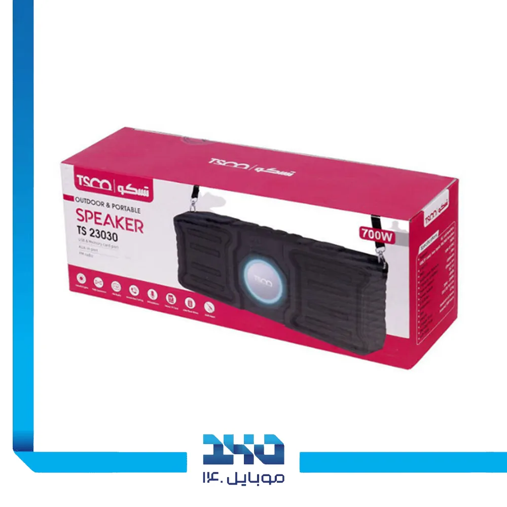 اسپیکر بلوتوثی قابلحمل تسکو مدل (TS 23030)