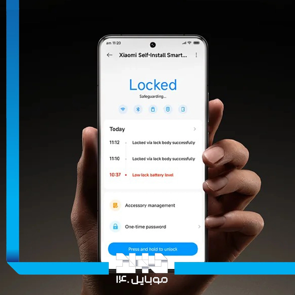 قفل اثر انگشتی هوشمند شیائومی Self-Install مدل XMZNMSEU2LD  به همراه کنترل
