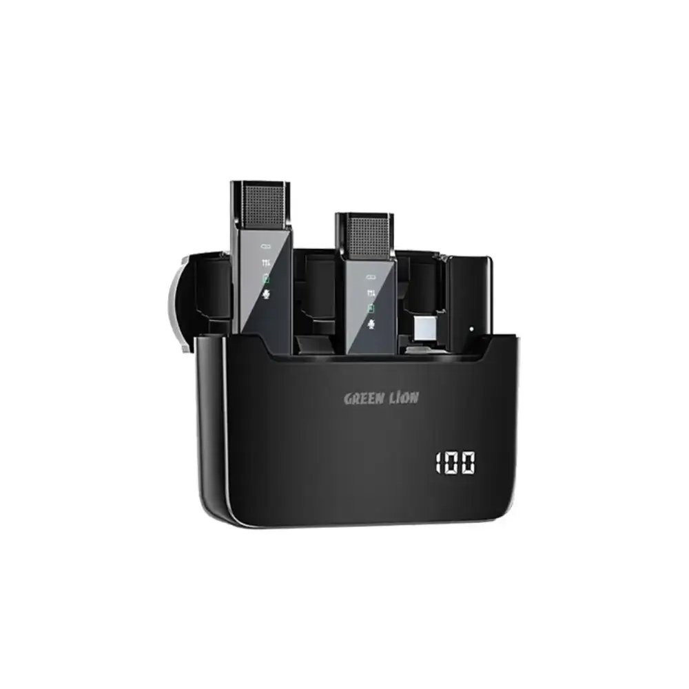 میکروفون بیسیم گرین لاین مدل DIGITAL DISPLAY GN2IN1 (تایپ سی) | 2 به 1