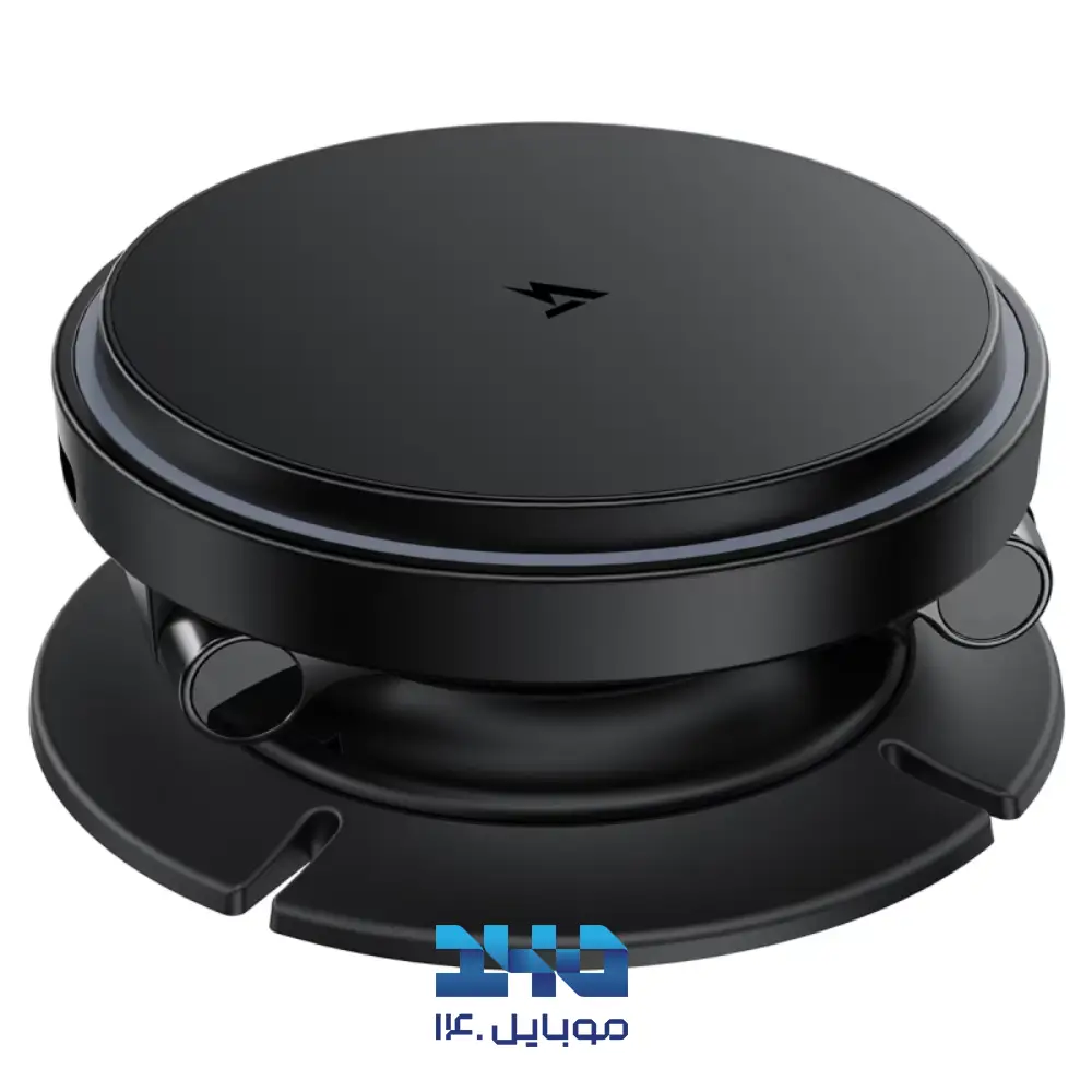 هولدر موبایل و شارژ وایرلس مگ‌سیف تاشو خودرو ایس فست مدل D65 با توان 15 وات
