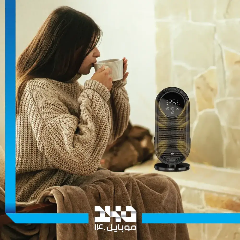 بخاری برقی فن دار گرین لاین مدل Heater Lite - به همراه ریموت کنترل