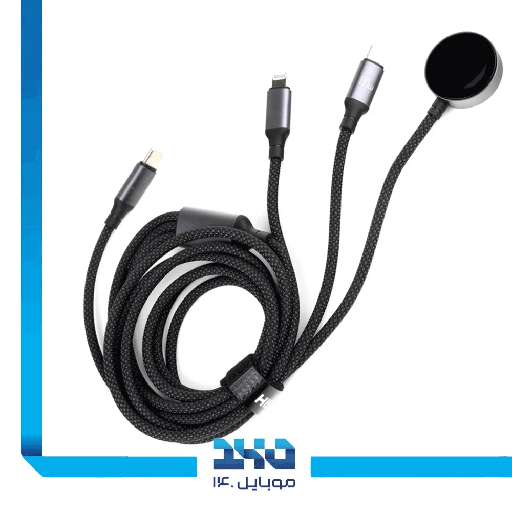 کابل شارژ 3 در 1 هیسکا مدل (LX-31) طول 1.2 متر