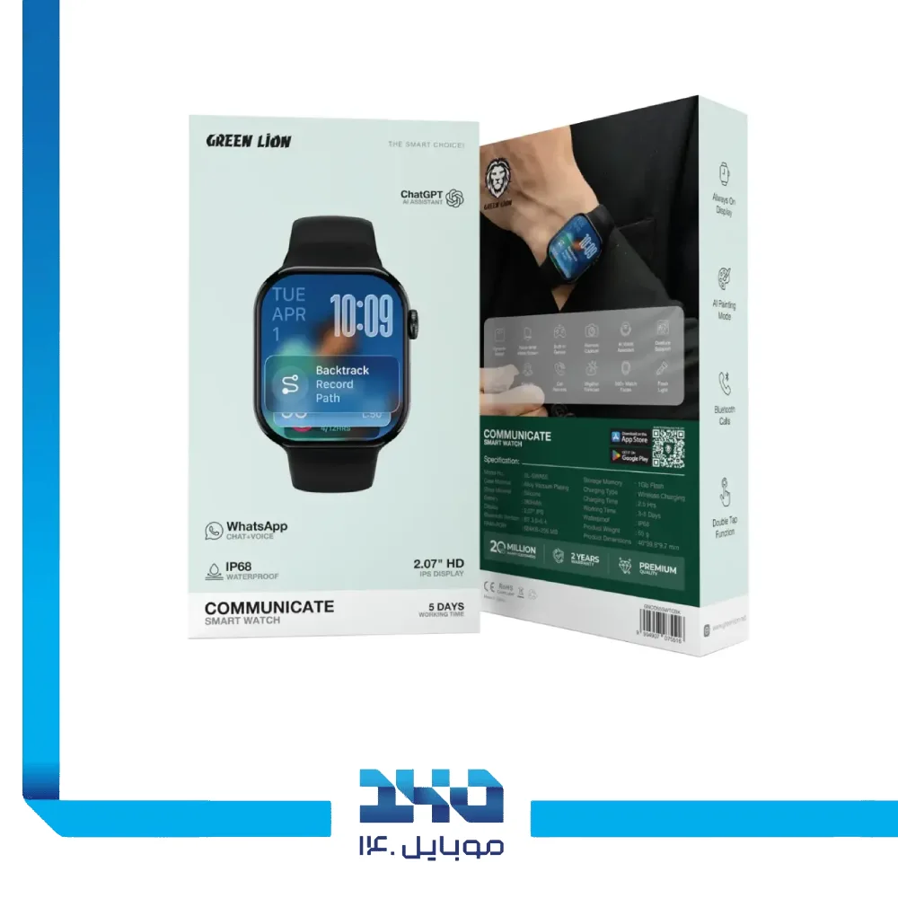 ساعت هوشمند گرین لاین مدل Communicate IPS سایز 46mm