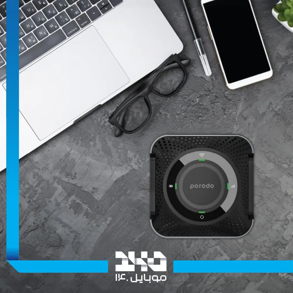 مودم LTE قابل حمل پرودو مدل 4GCPMF mifi router ظرفیت 4000 میلی‌آمپر ساعت