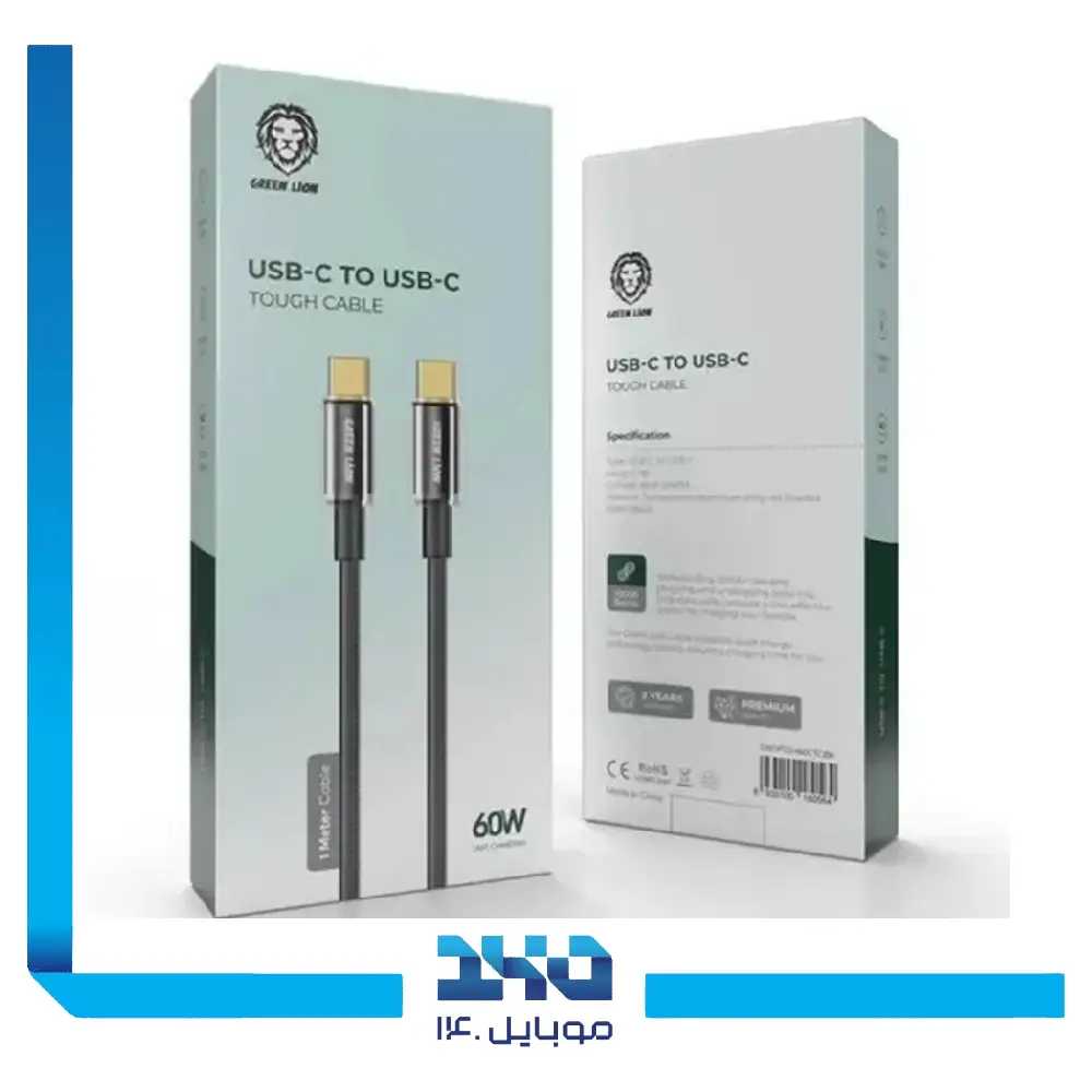 کابل دو سر تایپ سی گرین لاین مدل Touch Cable