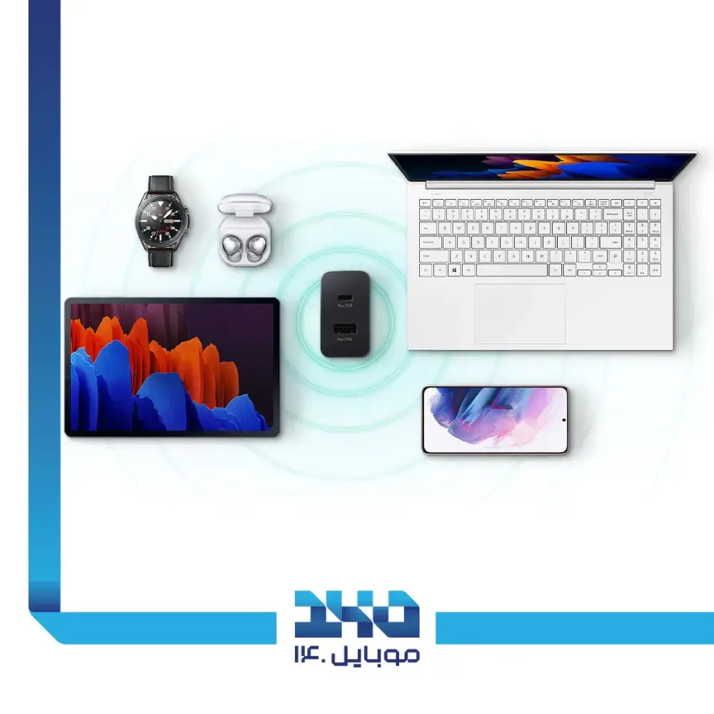 شارژر دیواری 35 وات سامسونگ مدل Duo (EP-TA220)