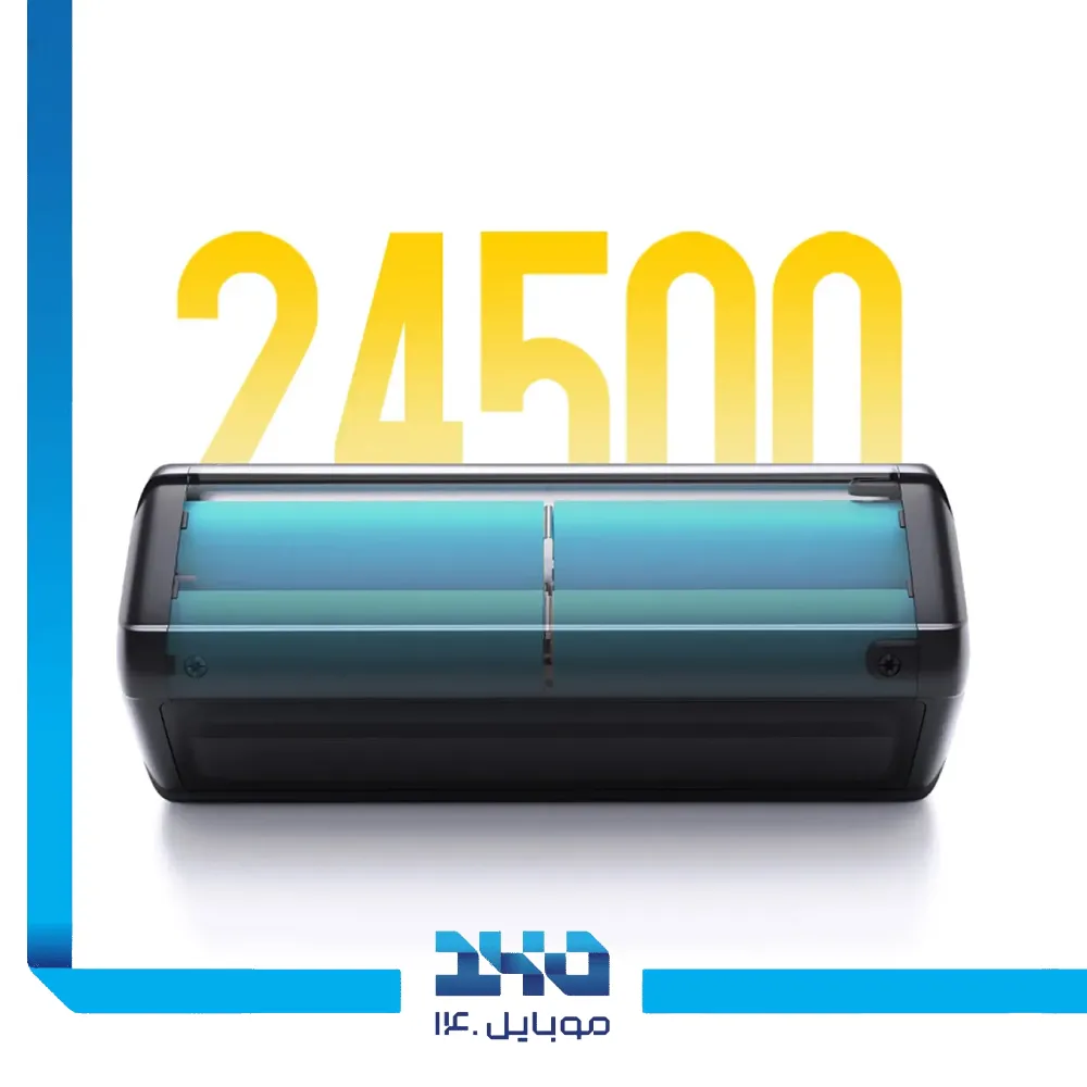 پاوربانک شیائومی ظرفیت 25000 میلیآمپرساعت مدل HyperCharge