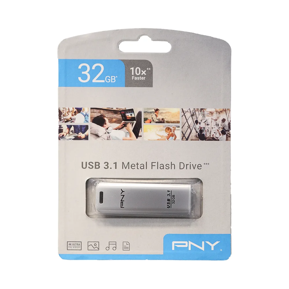 فلش مموری پی ان وای مدل Metal ظرفیت 32 گیگابایت با رابط USB 3.1
