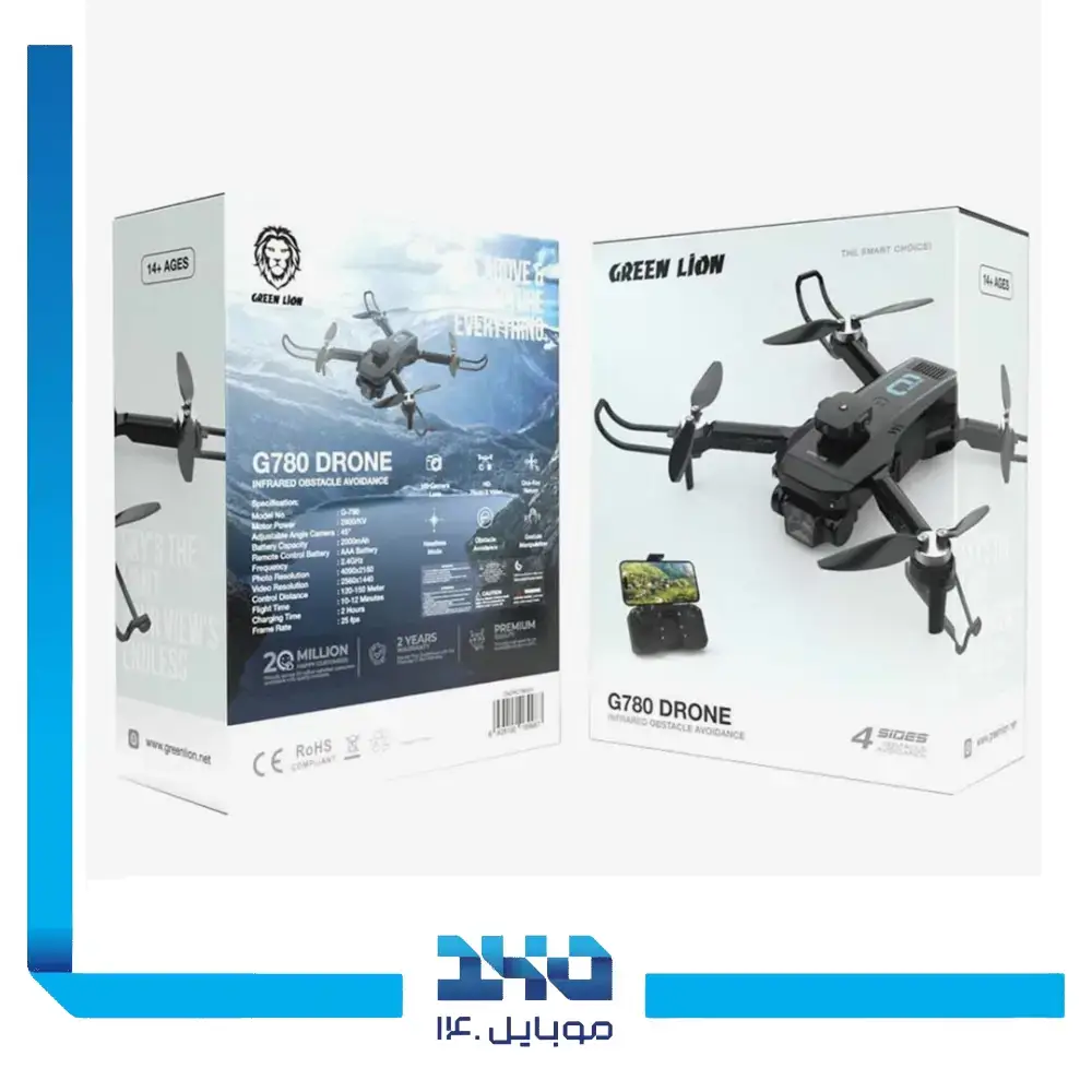 کوادکوپتر دوربین دار گرین لاین مدل G780 Drone