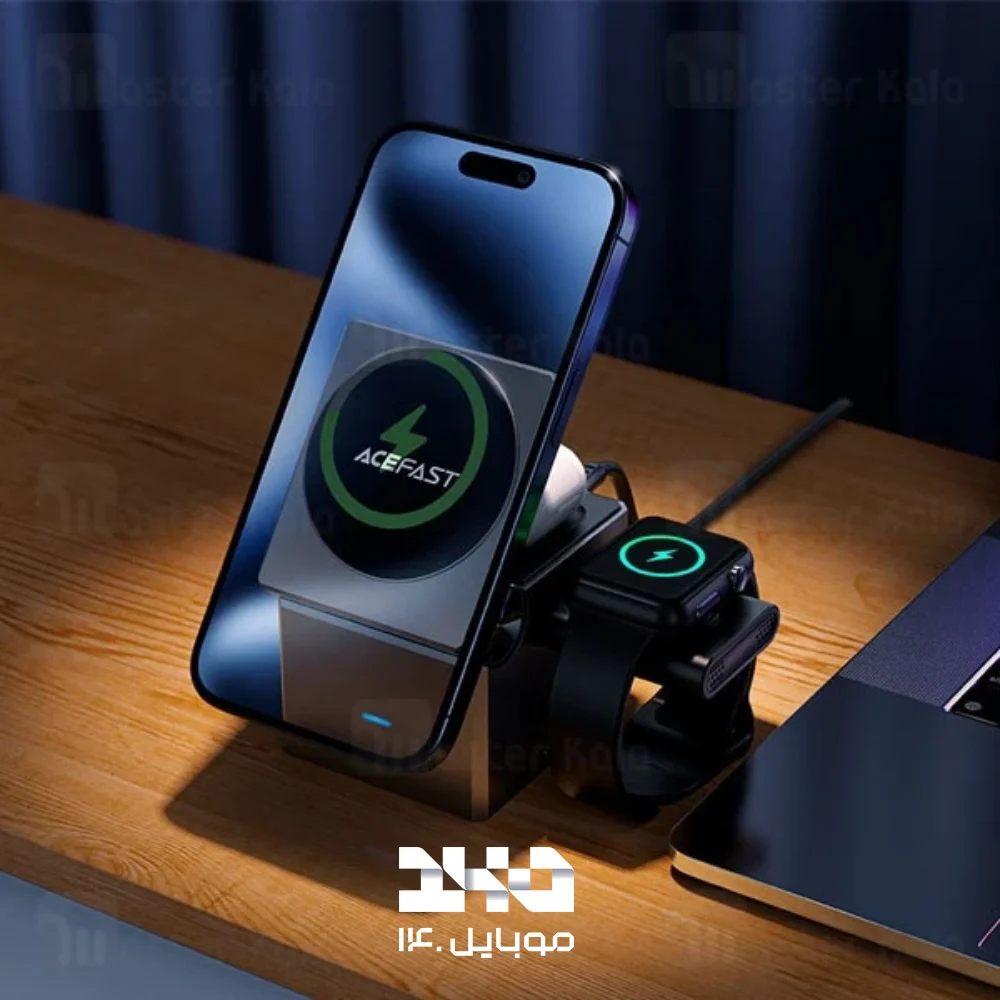 شارژر وایرلس چند کاره مگ سیف ایس فست مدل E18