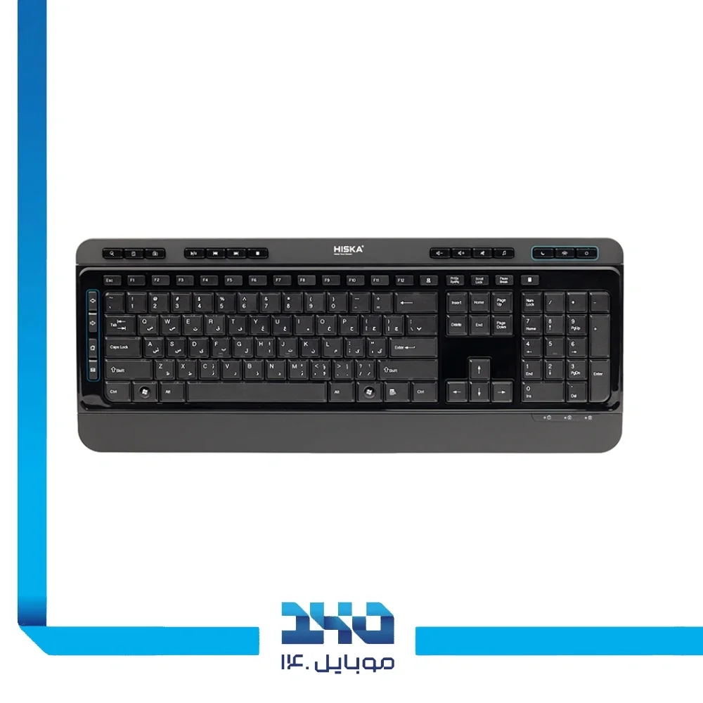کیبورد بی‌سیم هیسکا مدل HX-KE235W