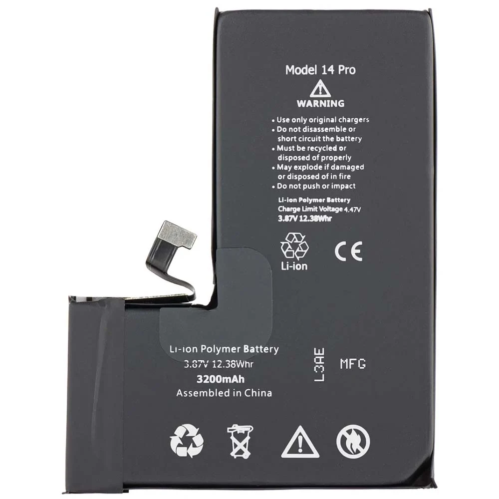 باتری گوشی اپل iPhone 14 Pro ظرفیت 3200 میلیآمپر ساعت | اصل