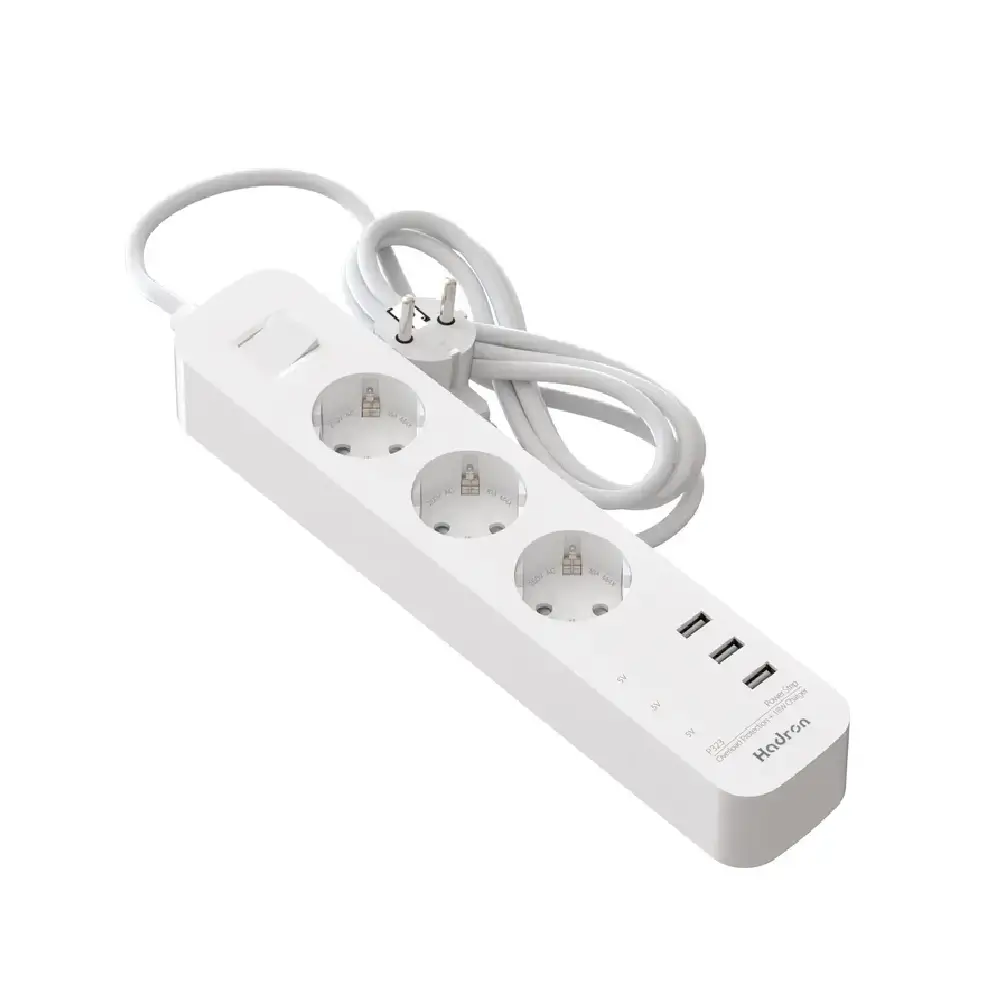 چند راهی برق هادرون مدل P323 | دارای پورت USB