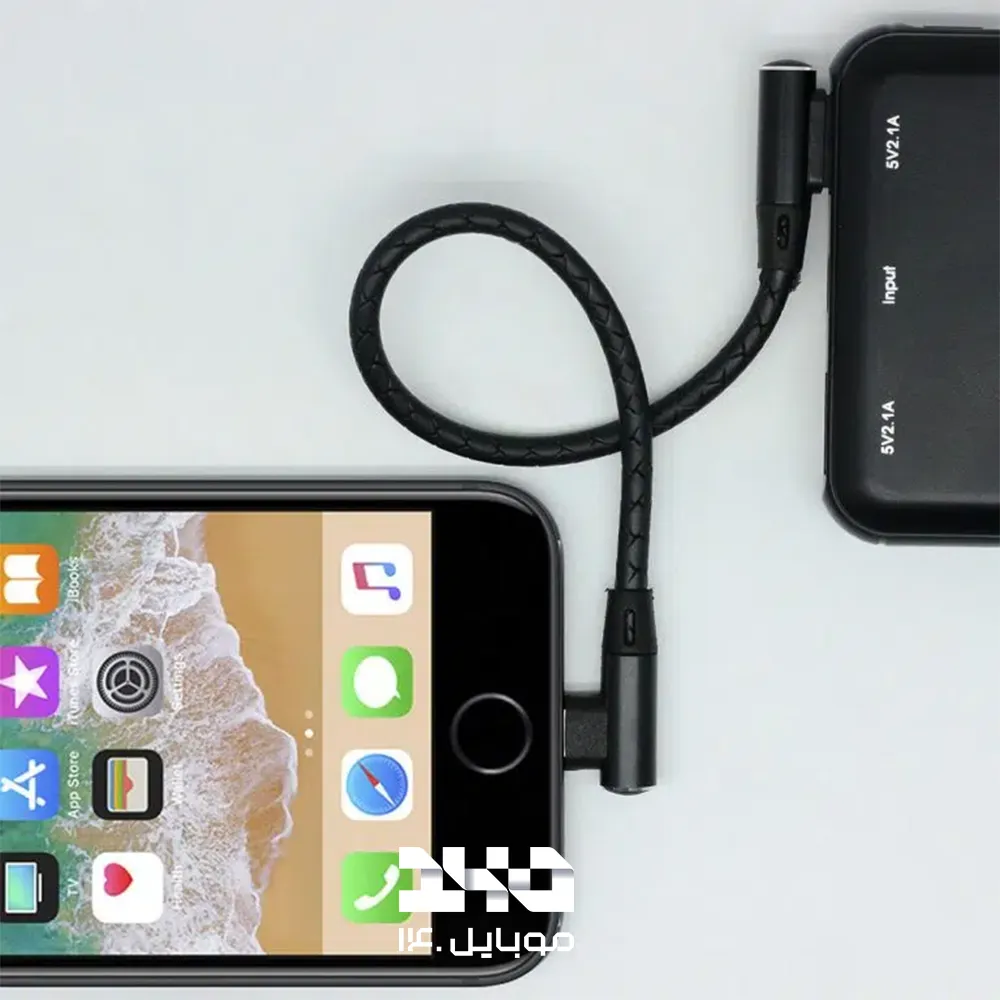 کابل شارژ USB-A به لایتنینگ تسکو مدل TC MI76 با طول 20 سانتی‌متر