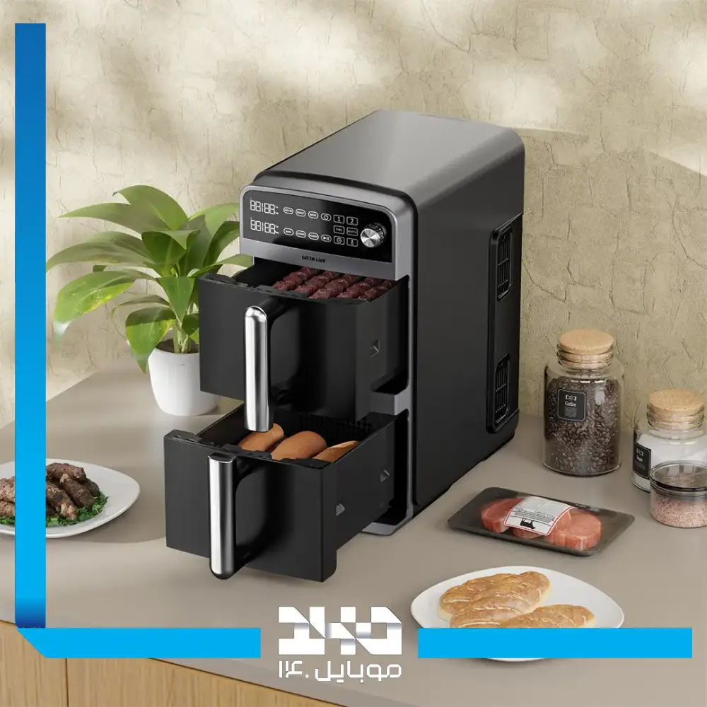 سرخ کن دو طبقه گرین لاین مدل 10L Double-Decker Air Fryer