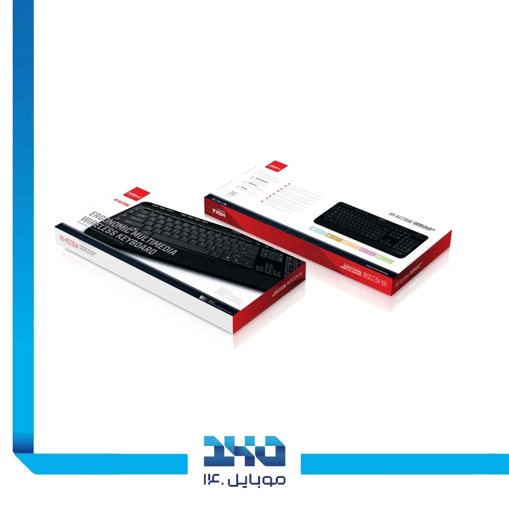 کیبورد بی‌سیم هیسکا مدل HX-KE235W