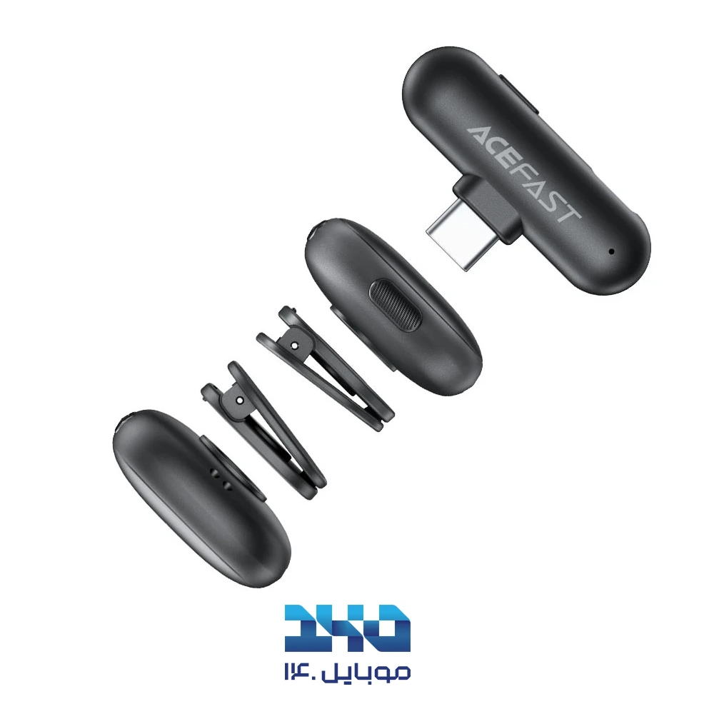 ست میکروفون بیسیم ایس فست مدل R1 با درگاه Type-C