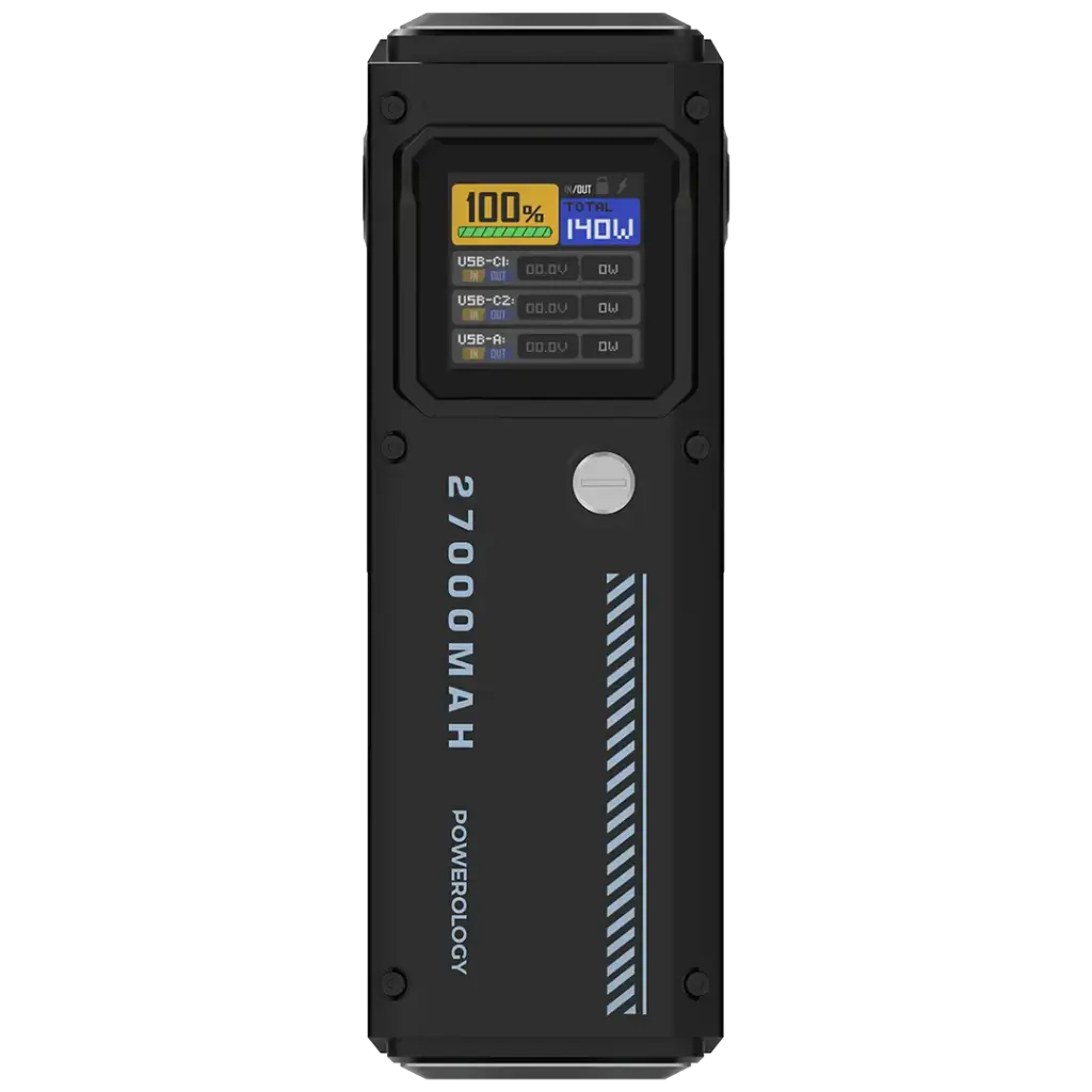 پاوربانک پاورولوژی 27000 میلی‌آمپر مدل (PPBCHA83) Smart Display Power Bank